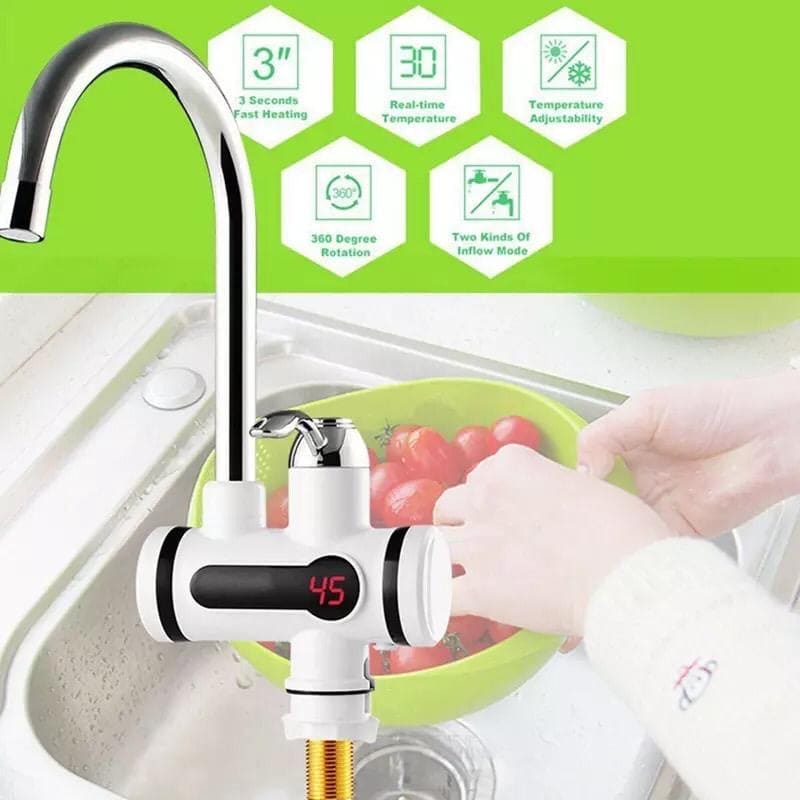 Electric Faucet Tap, Electric Hot & Cold Water Tap, Instant Water Heater Electric Faucet Tap, Electric Hot & Cold Water Tap, Instant Water Heater